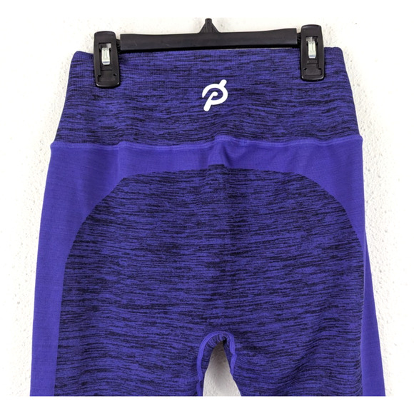 Peloton sz L Compression Leggings purple seamless high waist active 1158 - Picture 5 of 6